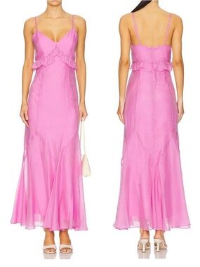 Steve Madden Gracie Pink Ruffled Sundress